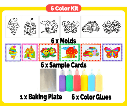 12 Colors Kids Glue Tempera Crafts