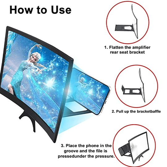 2ND GENERATION 3D Curved Screen Magnifier （MEGA 12 INCH)